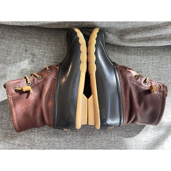 Sperry Duck Boots Womens Size 7 Weatherproof Brown Rain Shoes STS91176 - Picture 9 of 12